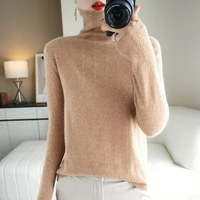 turtleneck sweaters women autumn winter long sleeve knitted pullovers female cashmere bottoming jumpers tops