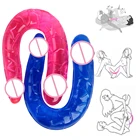 Взрослые парные игры двухсторонний пенис фаллоимитатор Мастурбаторы для мужчин БДСМ Анальная пробка массажер эротический секс-шоп