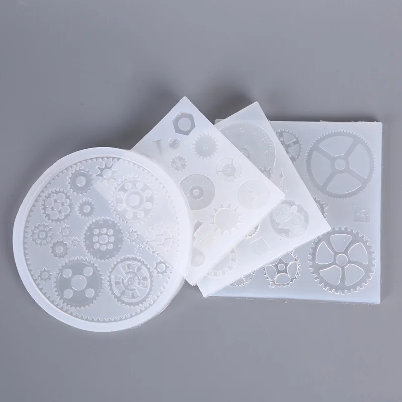 

1PC DIY Punk Style Resin Gear Silicone Mold Handmade Cool Decorations Machine Toothed Wheel Mould Gifts
