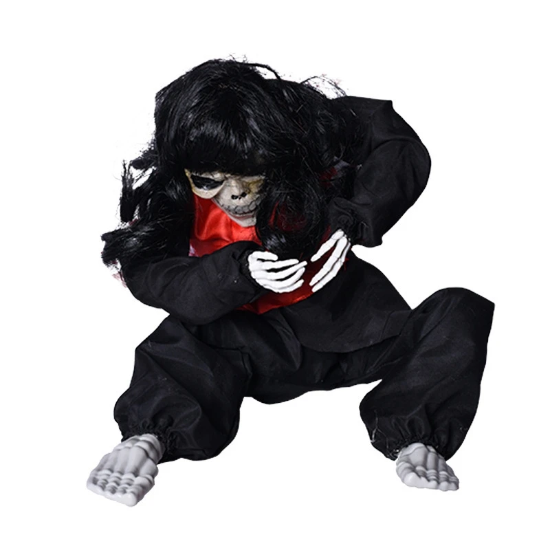 

Crying Ghost Halloween Decoration Bar KTV Tricky Props Secret Room Lunatic Asylum Female Ghost Will Shake Girl Ghost