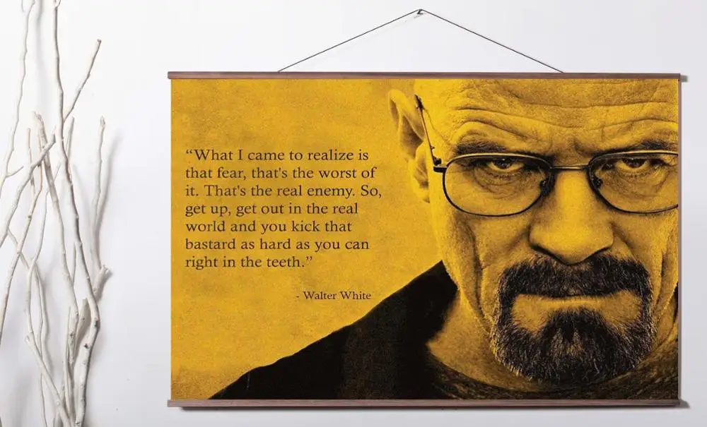 

Картина с цитатой во все тяжкие, художественный плакат на холсте, декоративная картина с подвесным свитчем из массива дерева