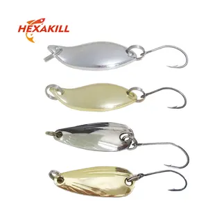 1 шт., 2.5g3.5g5g, рыболовные ложки, приманки для форели, металлическая приманка, искусственный окунь, жесткие блестки, металлический стальной крючок, снасти, приманки