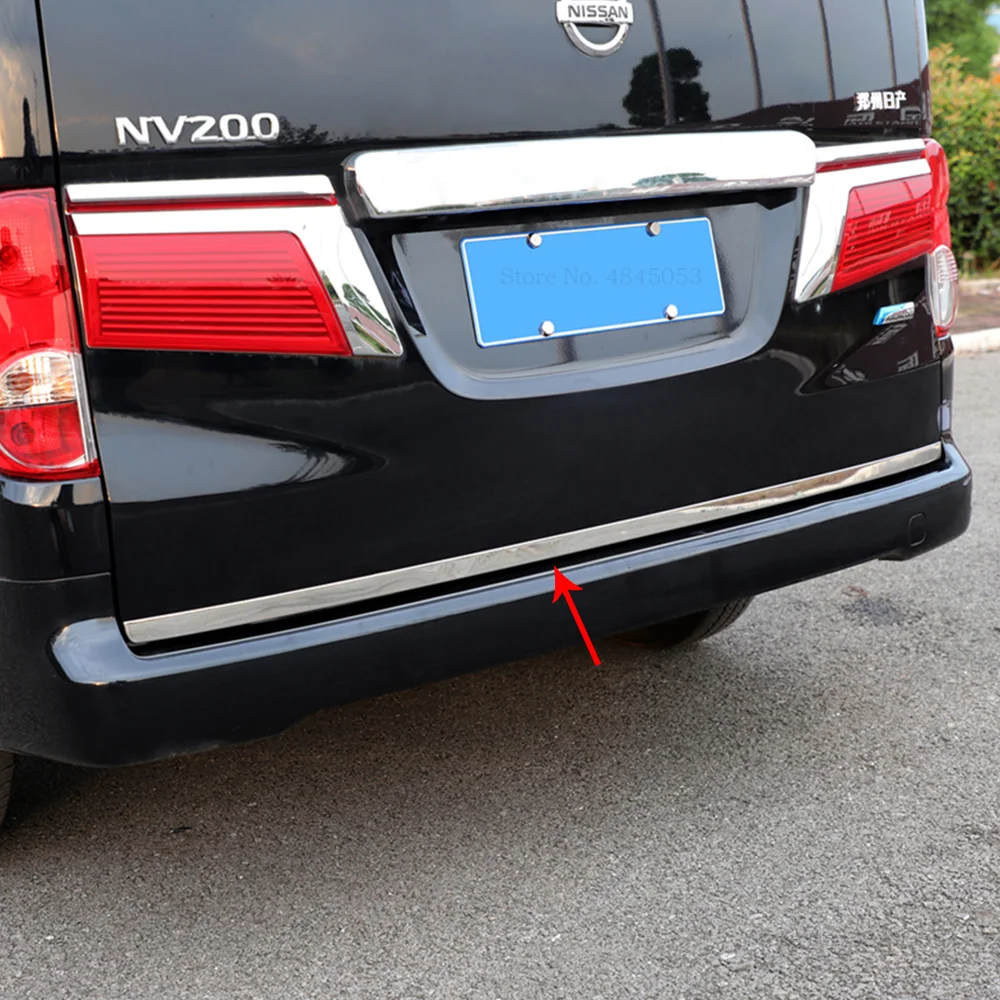 Наклейка на заднюю дверь AITWATT для Nissan NV200 2010 2018 отделка багажника из нержавеющей