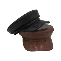unisex beret female flat flat cap hats for women newsboy cap men british style beret spring autumn crocodile skin style