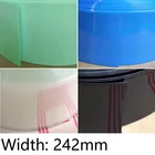 ПВХ термоусадочная трубка, ширина 242 мм, диаметр 154 мм, изолированная пленка для литиевого аккумулятора, защитный чехол, цветная оболочка для провода, кабеля