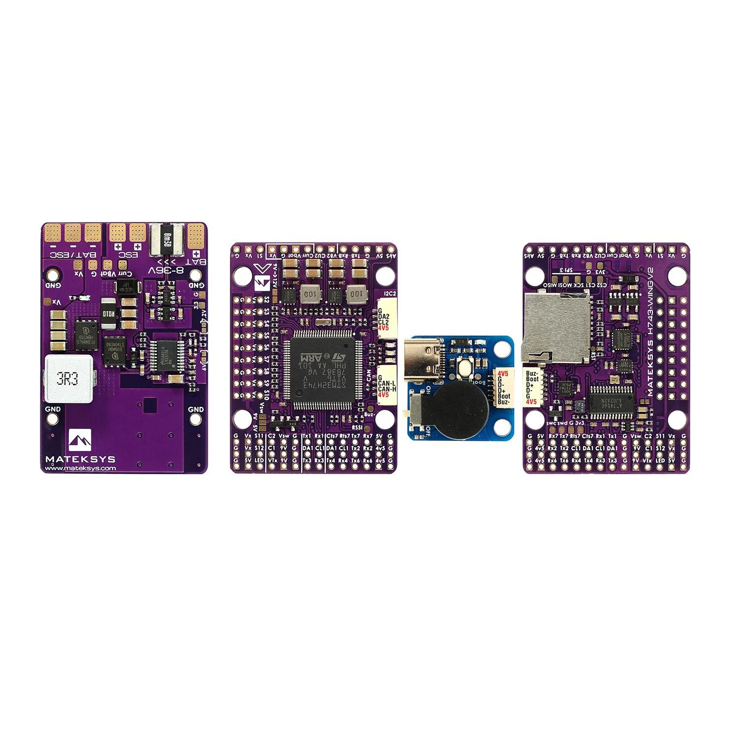 30.5X30.5mm MATEK H743-WING V3 ArduPilot INAV 3-8S H743 Wing с контроллером полета OSD для радиоуправляемых