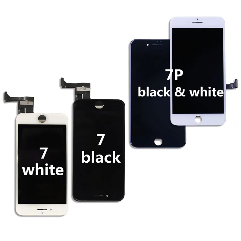 For iPhone 8 Plus AAA Quality LCD Touch Screen 7 plus 4S Assembly Display No Dead Pixel With Free Adhesive | Мобильные телефоны и
