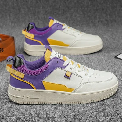 

Board large-size summer shoes men's leisure Korean color skateboard shoes trend sports small white shoes men 2021 Walking shoes