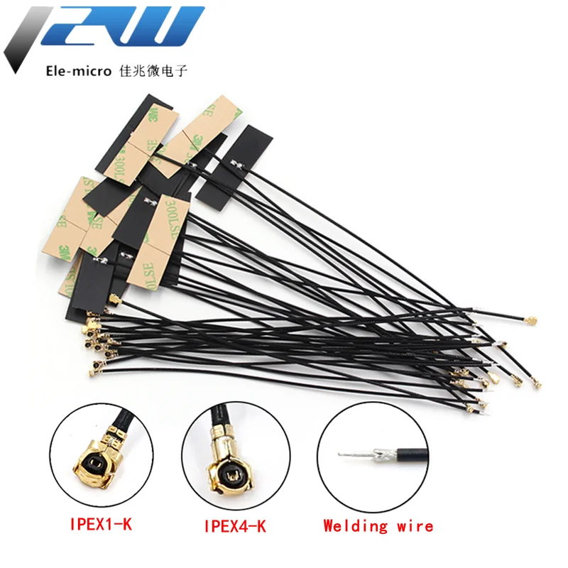 5 шт./партия, гибкая антенна ZigBee Ipex4, 5 дБи, Wi-Fi, 2,4 ГГц