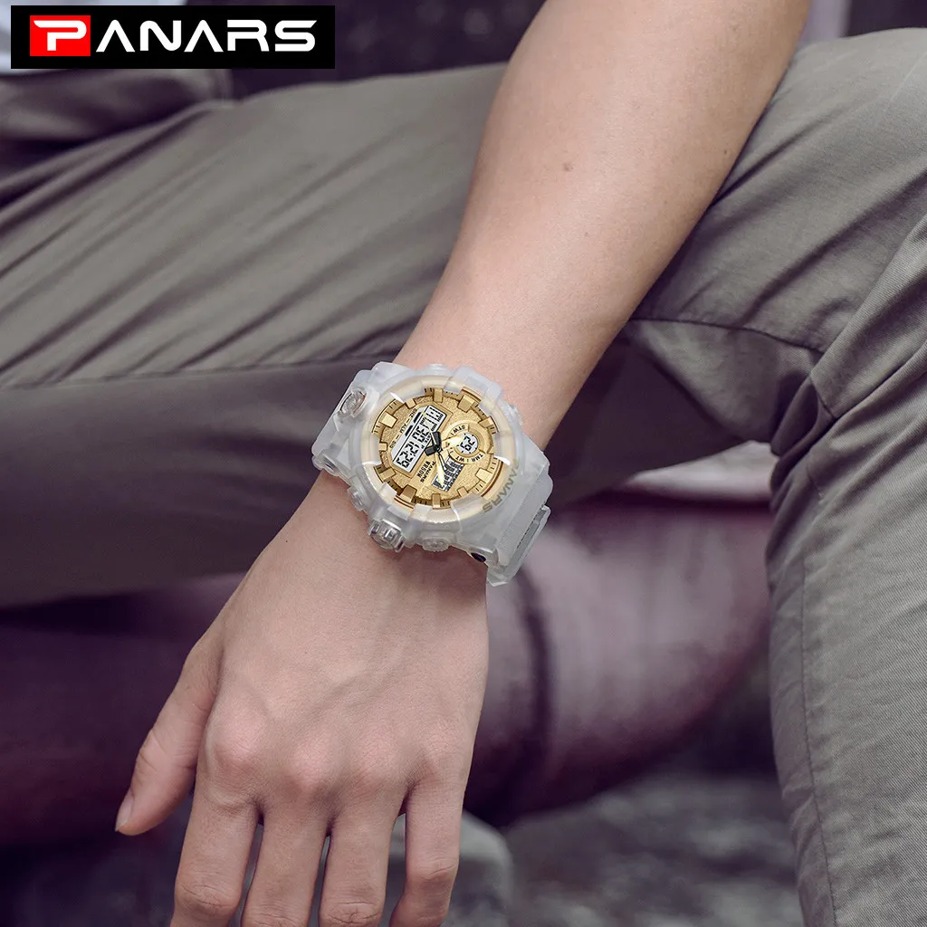 

Zegarek Dual Display Men Watches Military Digital Led Sports Watches Male Mechanical Waterproof Wrist Clock Reloj Hombre Homme