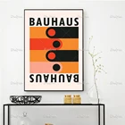 Постер художественной выставки Bauhaus, постеры для рисования и на холсте, Настенная картина для гостиной, Куадрос, домашний декор, плавающая рамка