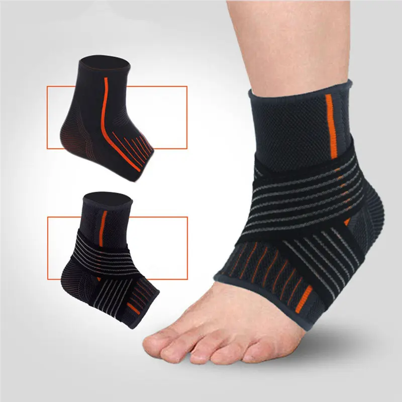 

Fashion Adjustable Breathable Elastic Ankle Protector Support Movement Protection Ankle Support Brace S/L Fitness protector 7