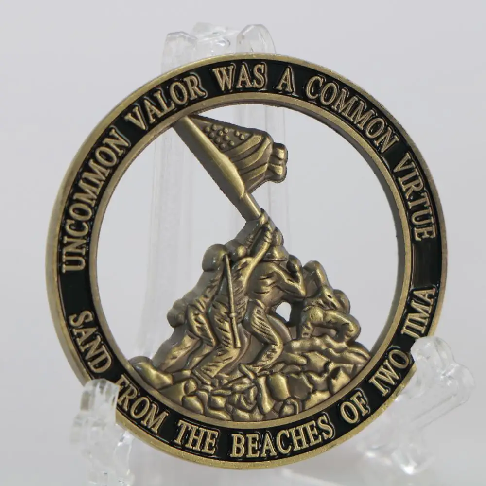 Ажурные памятные монеты морской пехоты США медаль в стиле милитари значок
