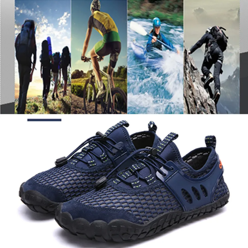 Кроссовки мужские сетчатые дышащие легкие Нескользящие для занятий спортом на