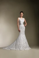 vestido de noiva custom made robe de mariee appliques sexy classic elegant mermaid wedding dress 2019 lace wedding dresses