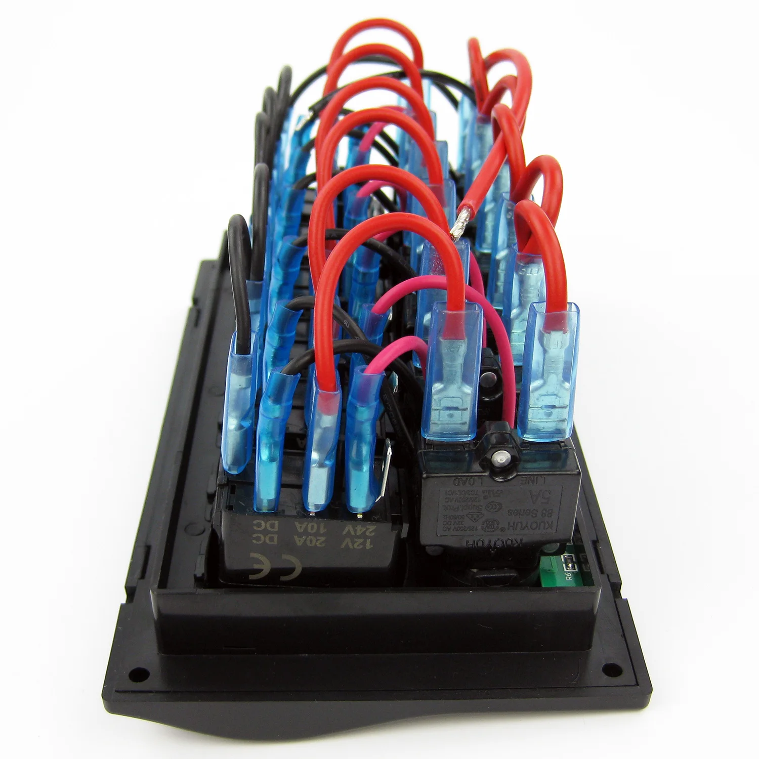 6 банд водонепроницаемый переключатель Лодки Панель морской Светодиодный