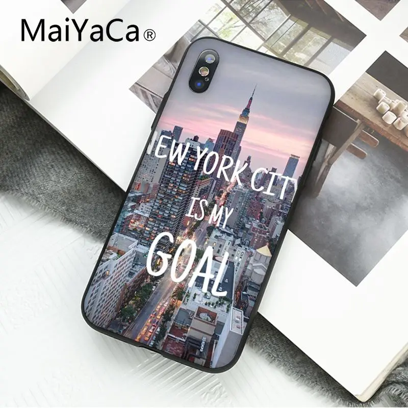 MaiYaCa Нью-Йорк Таймс Сквер такси чехол для телефона для iphone 11 Pro 11Pro Max 8 7 6 6S Plus X XS MAX 5 5S SE XR