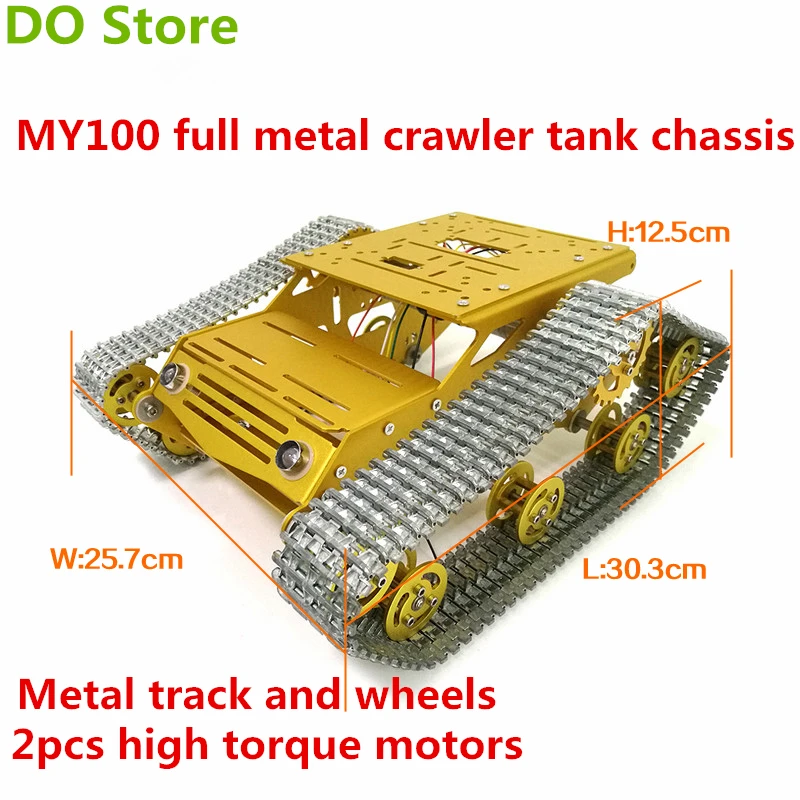 Полностью металлический большой гусеничный робот танк DO Store комплект шасси из