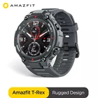 Новинка 2021 Смарт-часы CES Amazfit T rex T-rex управление музыкой 5ATM Смарт-часы GPSGLONASS Срок службы батареи 20 дней раньше для Android