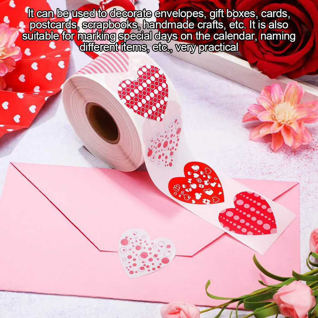 

Наклейка для запечатывания сердце Форма упаковочная этикетка Водонепроницаемый Декор DIY ручной работы запечатывания наклейка на день рожд...