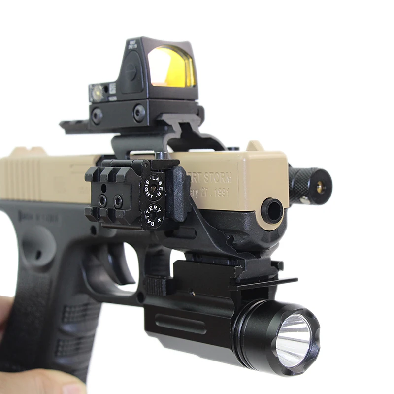 RMR Red Dot лазерный прицел для 20 мм рейку Glock 17 19 тактический фонарь голографический прицел страйкбол пистолет принадлежности для охоты