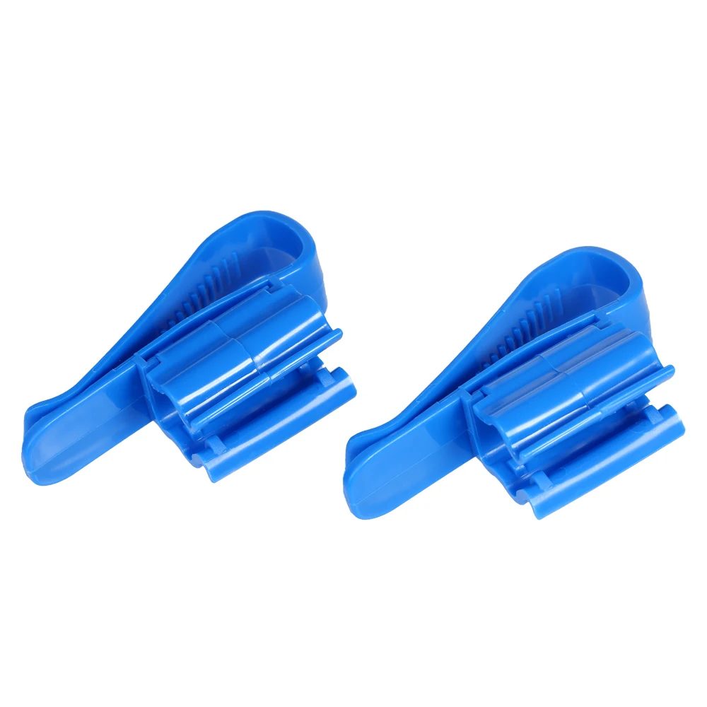 2 шт. шланг для душа Держатель Синий Пластик Регулируемый аквариум очистки