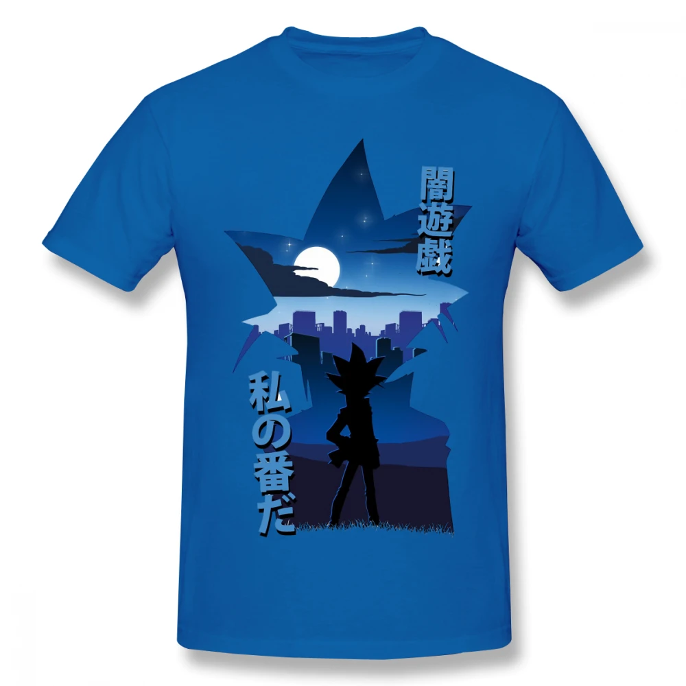 

Yami Yugi SilhouetteT-Shirt Men Top Quality 100% Cotton Short Summer Sleeve Yu Gi Oh Joey Wheeler Casual Tshirt Loose