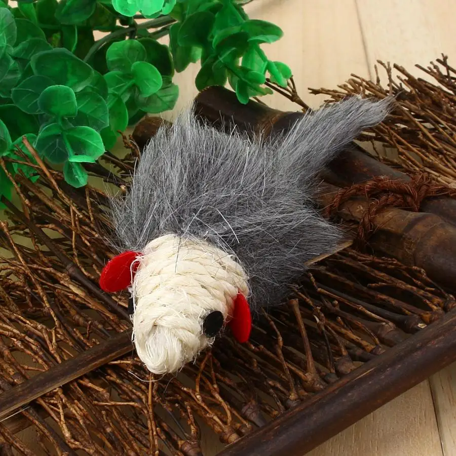 High Quality Pet Cat Toy Mouse Shape Fur Rabbit Mouse Cat Toy Catnip Pet Toys Best Gift cat supplies