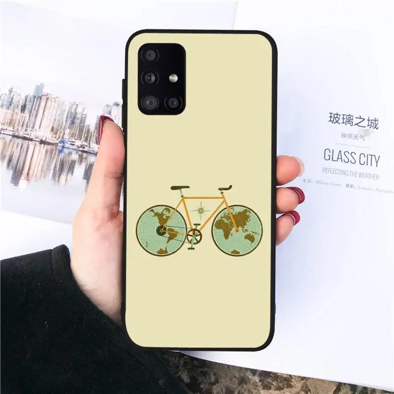 

bicycle Phone Case For Samsung S 7 8 9 10 20 A 21S 20e 50 51 71 note9 10 J4 plus 20 ultra