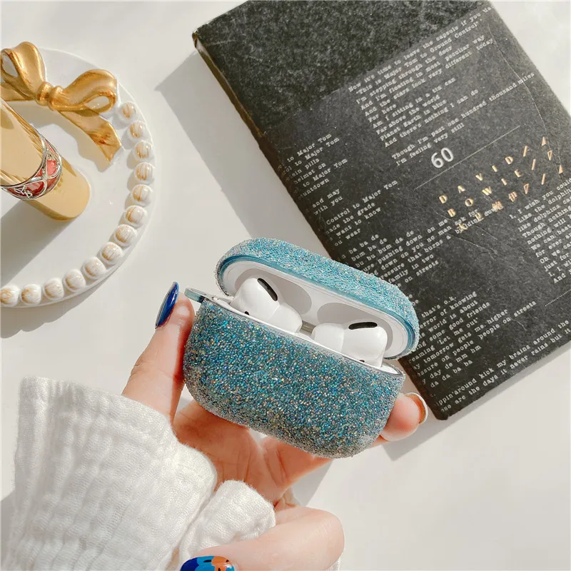 

For Airpods Pro Case Wireless Bluetooth Crystal Case For Airpod 3 Case Bling Glitter Luxury Cover For Apple Air Pods Pro Fundas