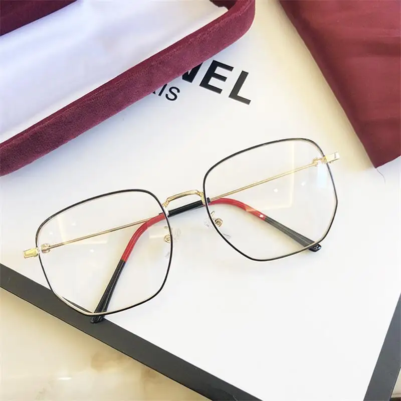 Тонкие металлические очки с синим светом женские роскошные Брендовые уникальная