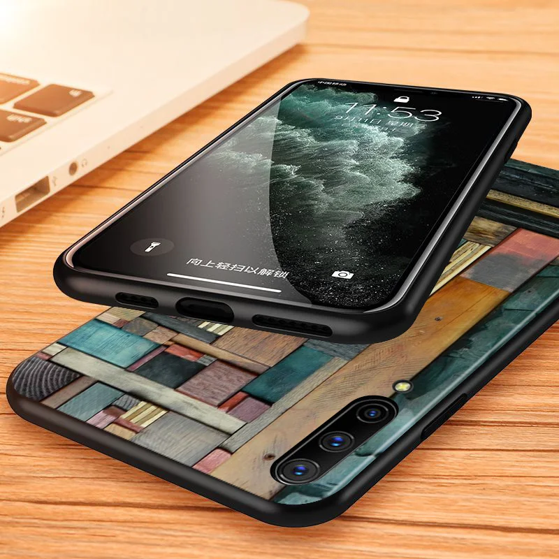 

Slim Wood Grain Art for Samsung Galaxy A42 A51 A90 5G UW A80 A70 A60 A50 A40 A20E A2 Core A10S M30 Phone Case