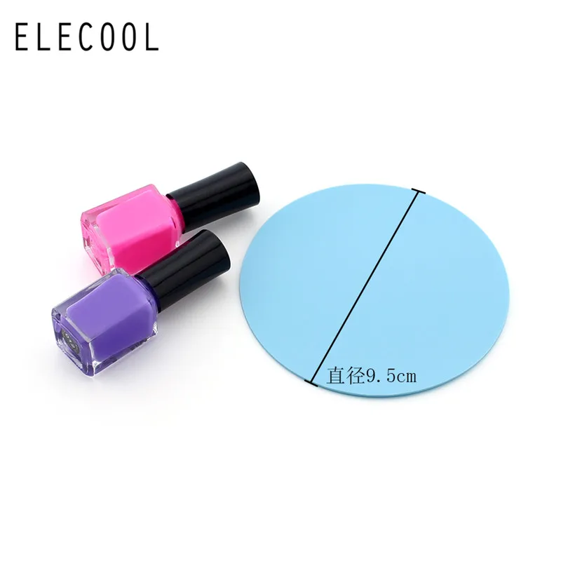 ELECOOL 1 шт. коврик для ногтей из силикагеля палитра коврик моющийся салонный маникюр оборудование для дизайна ногтей инструмент для легкой очистки инструмент для дизайна ногтей