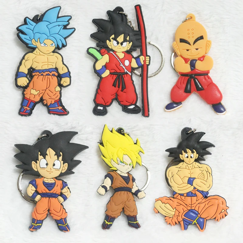 Dragon Ball аниме фигурка брелок аксессуары Подвески ПВХ Kakarotto Son Goku кулон держатель