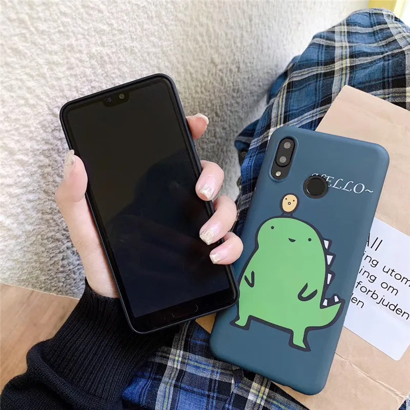Meachy нашивки милых динозавров чехол для huawei P20 P20pro P30 Pro mate 20 Honor 10 мягкие милые