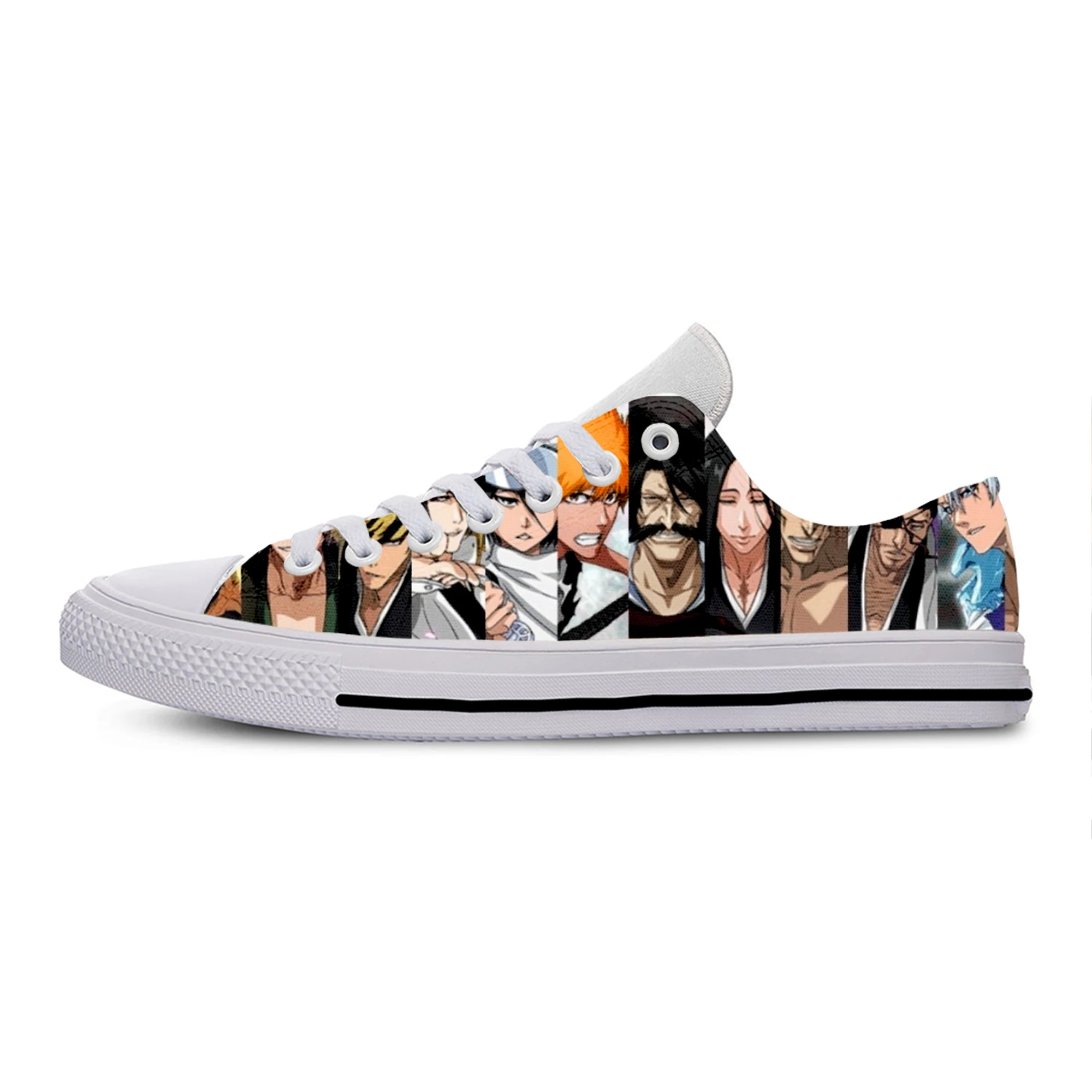 

BLEACH Cartoon Canvas Men Women Shoes Retro Lace-up Ladies Casual Sneakers Outdoor Breathable Leisure Footwear Real Pictures