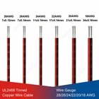 Провод для динамиков, 135 м, 2-контактный Электрический провод UL2468, черный, красный, 28, 26, 24, 22, 2018 AWG, фонарь для звуковых ламп, светодиодный драйвер