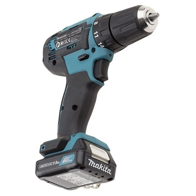 Дрель-шуруповерт MAKITA DF333DWYE + набор бит D-30651-12 1.5Ач с двумя аккумуляторами [df333dwye promo]