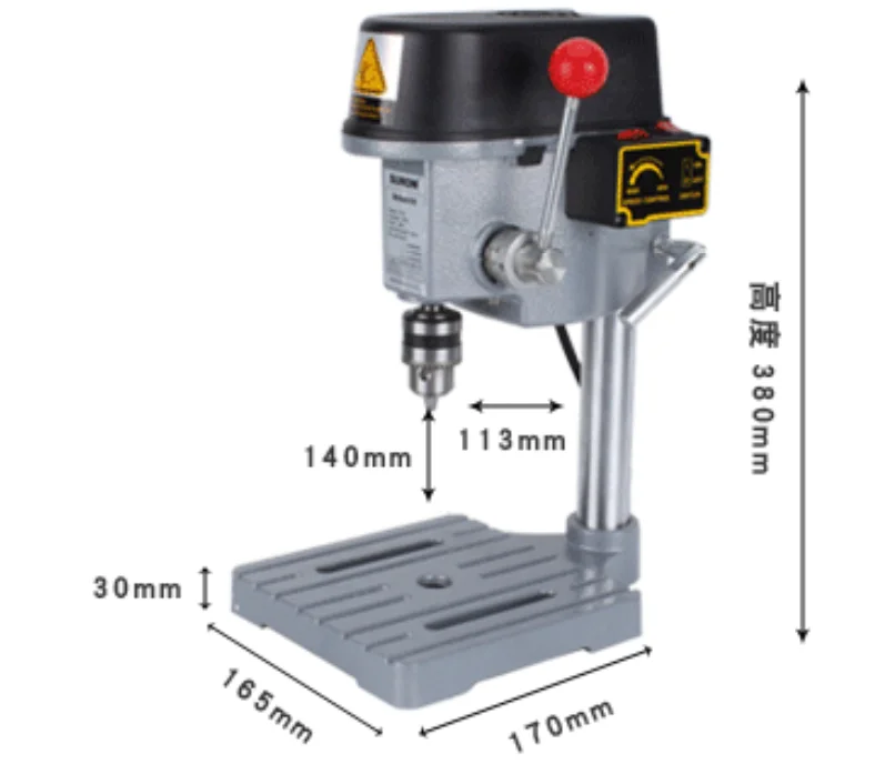 New 340W Mini Table Electric Drill Press 220V Drill Bits Power Tools 1mm-10mm
