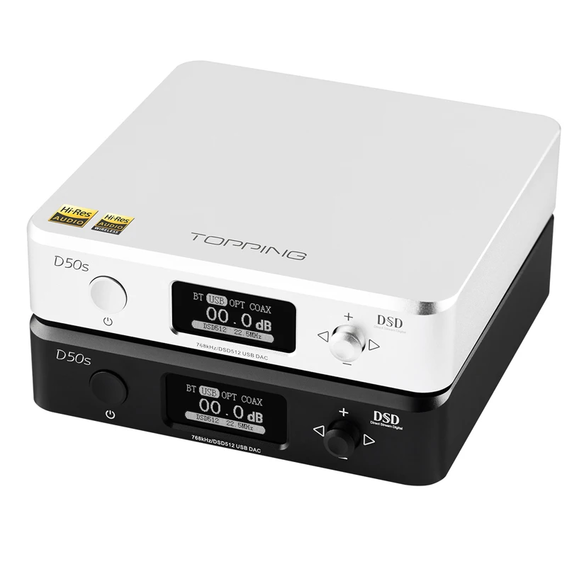 TOPPING D50s ES9038Q2M * 2 чип DAC Bluetooth DSD512 32 бит/768 K Hi Res аудио декодер HIFI|Цифро-аналоговые