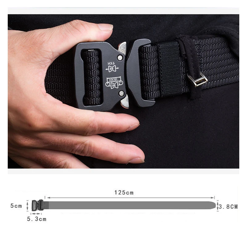 Ремень HSSEE в стиле ретро тактический официальный мягкий и прочный спортивный