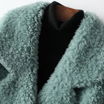 

2020 Women Autumn and Winter New Wool Sheep Sheared Coat H10