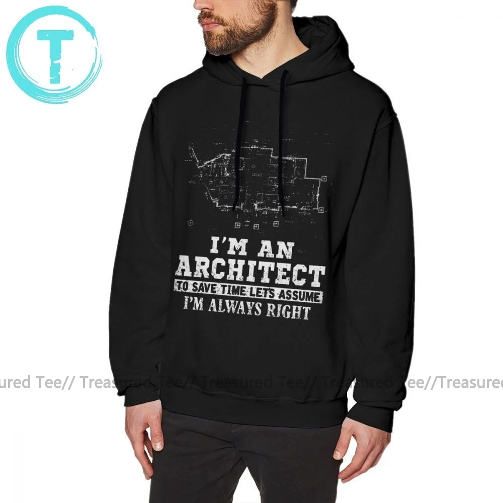 Толстовка с капюшоном Architect I M An Architect, чтобы сэкономить время, толстовки с капюшоном, Осенний фиолетовый пуловер, толстовка с капюшоном, модные длинные толстовки с капюшоном xxxl