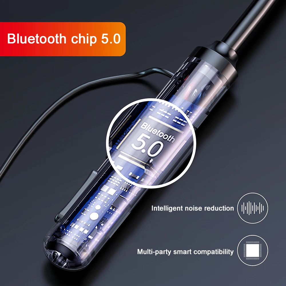 Беспроводной Bluetooth наушники 5 0 спортивные светодиодный Дисплей