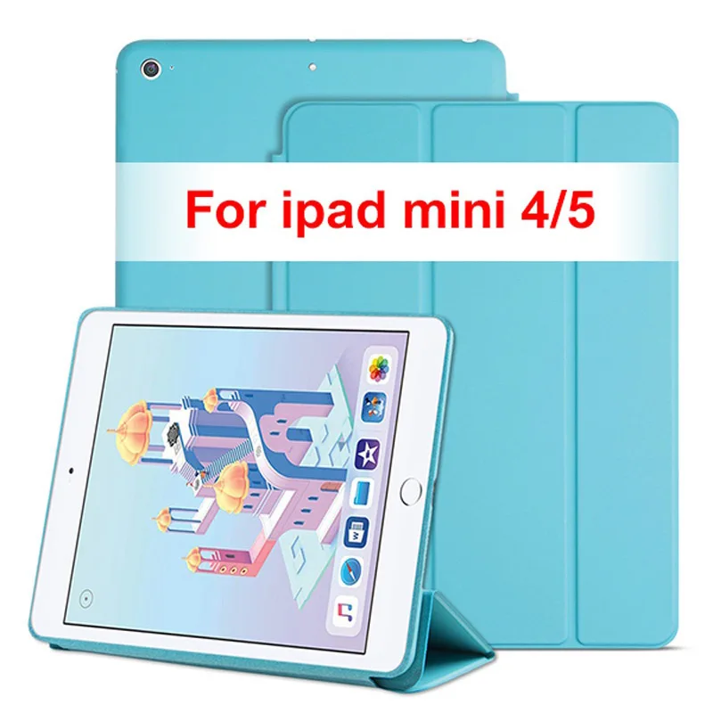 

Умный чехол из искусственной кожи для нового iPad mini 5 ipad mini 5th 7,9 дюйма 2019, чехол-подставка для ipad mini 4, чехол для планшета + Подарочная пленка