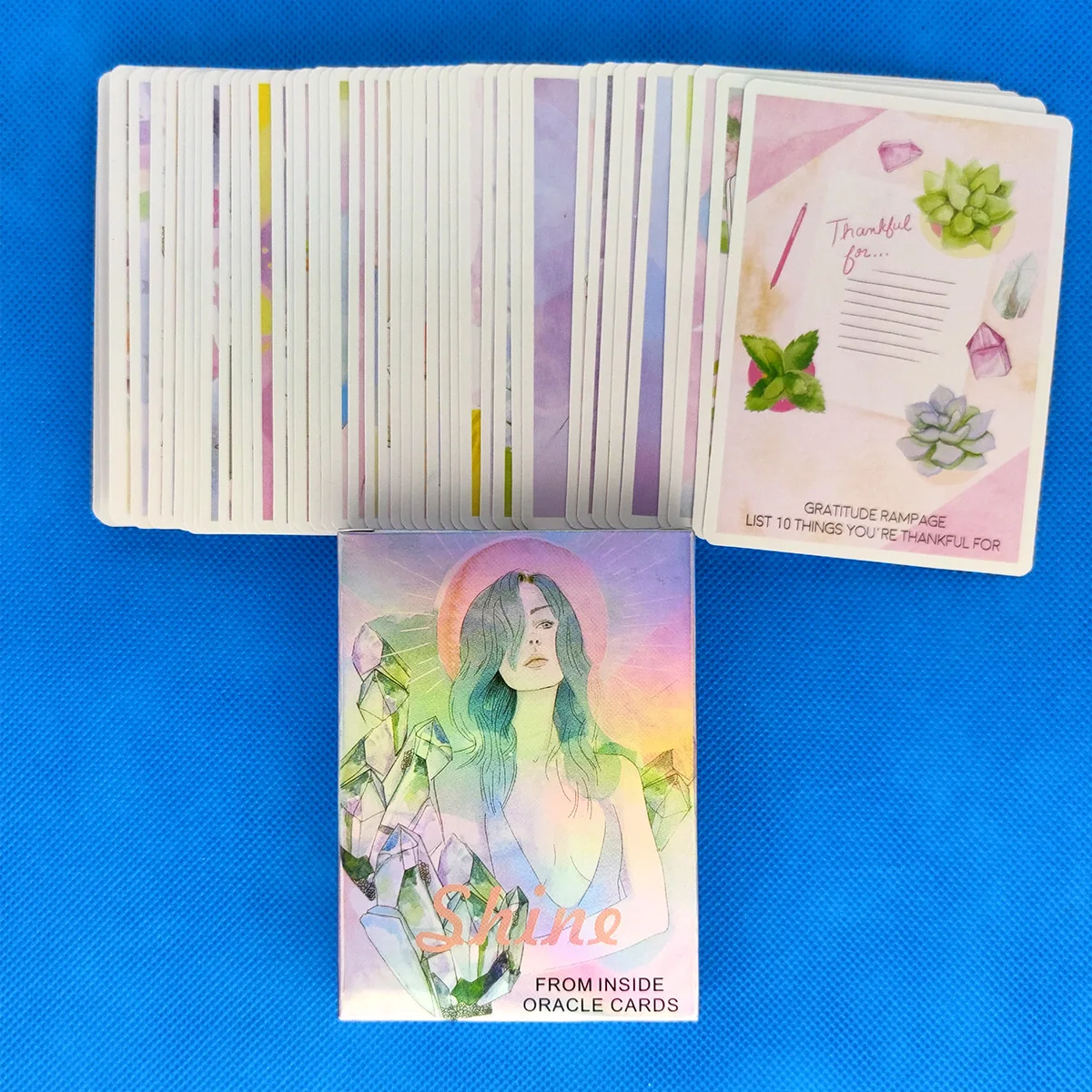 Новинка 2021 карты Tarot сияют изнутри карточка особала и палуба для гадания в