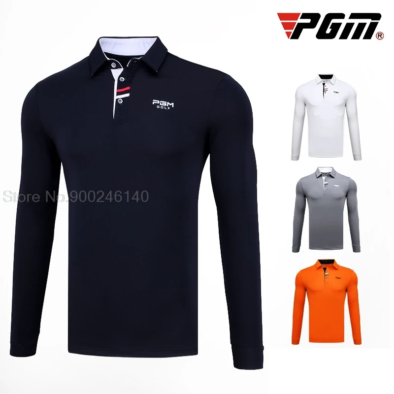 Футболка Pgm мужская с длинным рукавом рубашка для гольфа уличная спортивная
