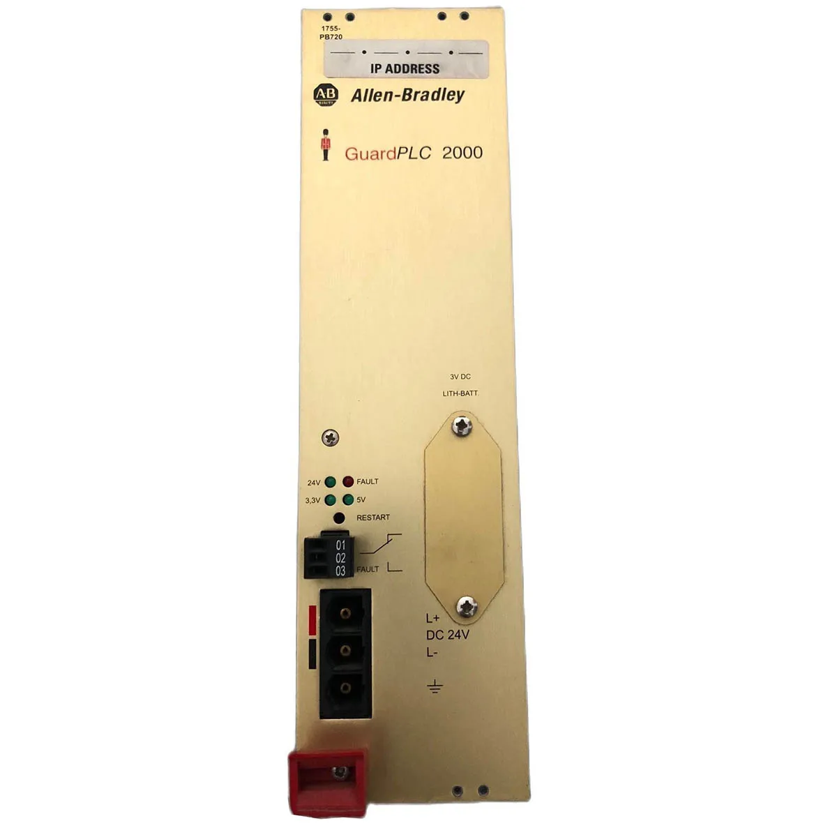 

Бесплатная идентификация, Allen Bradley 1755-PB720 Guard PLC 2000, используется в хорошем состоянии