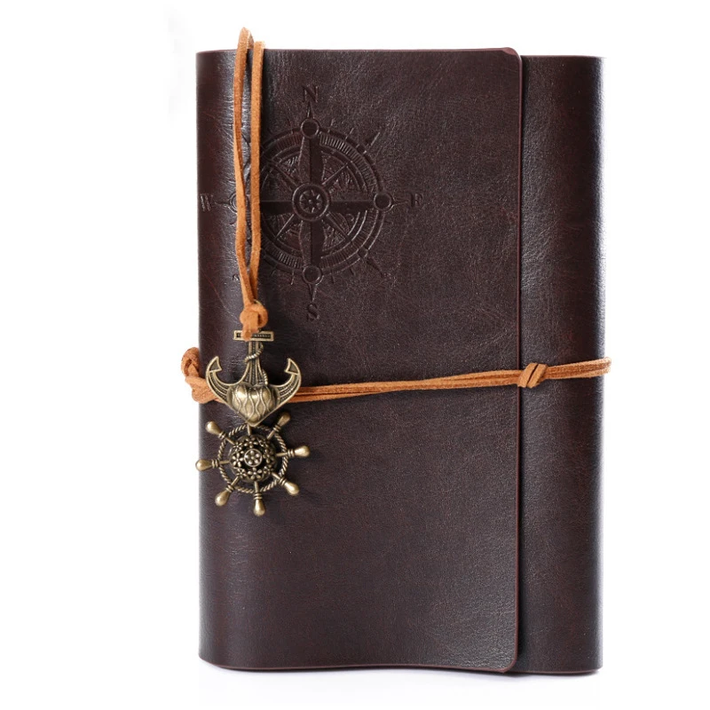 Журнал для Путешествий Кожаный винтажный блокнот ручной работы кожаный мужчин и