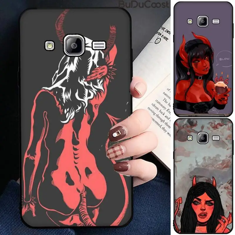 

Diseny Devil woman Phone Case For Samsung Galaxy J7 J6 J8 J4 J4Plus J7 DUO 2018 J7NEO J7Core J2 J5 J7 Prime